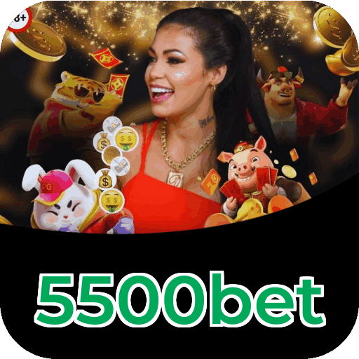 Interface do aplicativo 5500bet mostrando jogos disponíveis no iOS e Android